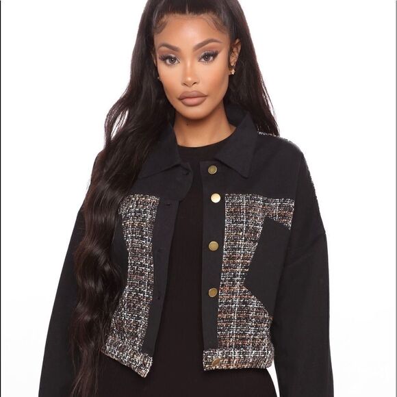 Fashion Nova Tweed You Later jacket - Picture 3 of 13